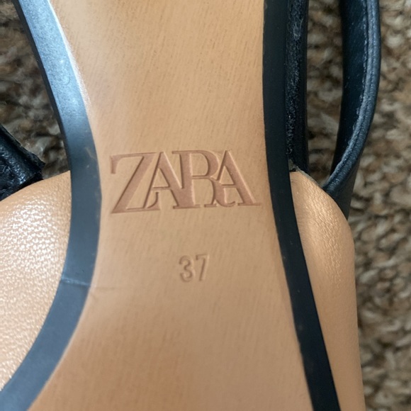 Zara | Two-Tone Sling Back Kitten Heels - Picture 7 of 9